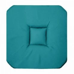 LC Coussin De Chaise Avec 4 Rabats, Bleu 36 X 36 X 3.