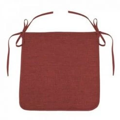 LC Coussin De Chaise, Carmin, 40x40x3.5, Chambray Uni