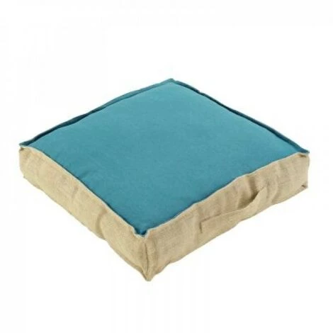 LC Coussin De Sol, Turquoise, 45 X 45 X 10 Cm, Coton 1 LC Coussin De Sol, Turquoise, 45 X 45 X 10 Cm, Coton