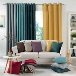 LC Coussin, Petrole, 60x60x25, Tissé Uni, Meliane -France Coussin et housse de coussin Soldes Boutique 65782800 3