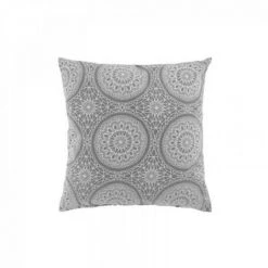 LC Coussin, Gris, 40 X 40 Cm, Coton Imprimé, Sibel