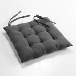 LC Coussin Pour Siège, Matelassée, Anthracite, 40x40x
