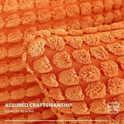 MERéTéET Lot De 2 Housse De Coussin, Pour Canapé, Chambre, Lit, Chaise Et Décoration De Particules, Sans Noyau D'oreiller, Design Moderne Et élégant, 40x40CM, Orange, 2Pièces -France Coussin et housse de coussin Soldes Boutique 65788689 3