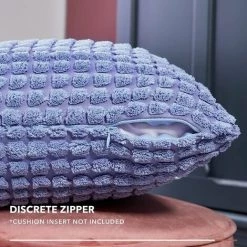 MERéTéET Housse De Coussin Lot De 2, Pour Canapé, Chambre, Lit, Chaise Et Décoration De Particules, Sans Noyau D'oreiller, Design Moderne Et élégant, 45x45CM, Bleu, 2Pièces -France Coussin et housse de coussin Soldes Boutique 65789135 4