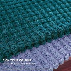 MERéTéET Housse De Coussin Lot De 2, Pour Canapé, Chambre, Lit, Chaise Et Décoration De Particules, Sans Noyau D'oreiller, Design Moderne Et élégant, 45x45CM, Bleu, 2Pièces -France Coussin et housse de coussin Soldes Boutique 65789135 5