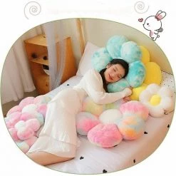 MERéTéET Coussin En Peluche En Forme De Fleur - Coussin De Sol - Coussin De Chaise - Pour La Maison Et Le Jardin - Violet - 30 Cm -France Coussin et housse de coussin Soldes Boutique 65789162 4