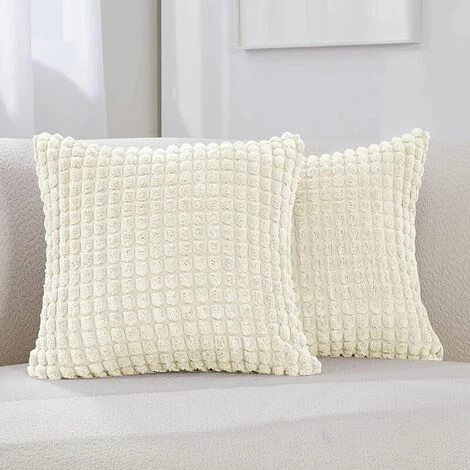 MERéTéET Housse De Coussin Lot De 2, Pour Canapé, Chambre, Lit, Chaise Et Décoration De Particules, Sans Noyau D'oreiller, Design Moderne Et élégant, 50x50CM, Beige, 2Pièces 1 MERéTéET Housse De Coussin Lot De 2, Pour Canapé, Chambre, Lit, Chaise Et Décoration De Particules, Sans Noyau D'oreiller, Design Moderne Et élégant, 50x50CM, Beige, 2Pièces