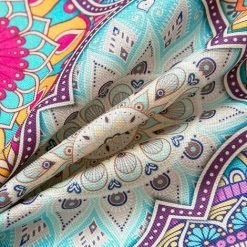 MERéTéET Housse Coussin Décoratif Mandala Modernes Modèle Housse De Coussin Bohème Coton Et Lin Taie D'oreiller Carré Avec Fermeture Glissière Invisible Pour Canapé Chaise Maison Taie Coussin 40x40cm Lot De 4 -France Coussin et housse de coussin Soldes Boutique 65789321 5