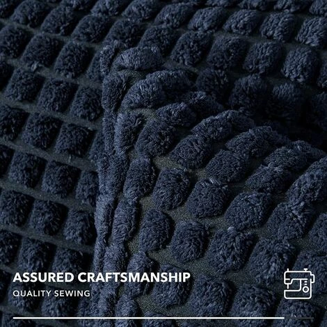 MERéTéET Lot De 2 Housse De Coussin, Pour Canapé, Chambre, Lit, Chaise Et Décoration De Particules, Sans Noyau D'oreiller, Design Moderne Et élégant, 60x60CM, Bleu Marine, 2Pièces 3 MERéTéET Lot De 2 Housse De Coussin, Pour Canapé, Chambre, Lit, Chaise Et Décoration De Particules, Sans Noyau D'oreiller, Design Moderne Et élégant, 60x60CM, Bleu Marine, 2Pièces – Image 3