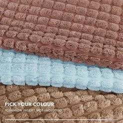 MERéTéET Housse De Coussin Lot De 2, Pour Canapé, Chambre, Lit, Chaise Et Décoration De Particules, Sans Noyau D'oreiller, Design Moderne Et élégant, 50x50CM, Bleu Clair, 2Pièces -France Coussin et housse de coussin Soldes Boutique 65789405 5