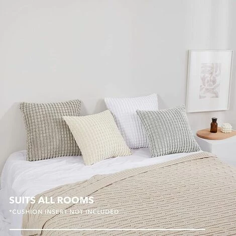 MERéTéET Housse De Coussin Lot De 2, Pour Canapé, Chambre, Lit, Chaise Et Décoration De Particules, Sans Noyau D'oreiller, Design Moderne Et élégant, 45x45CM, Gris Clair, 2Pièces 4 MERéTéET Housse De Coussin Lot De 2, Pour Canapé, Chambre, Lit, Chaise Et Décoration De Particules, Sans Noyau D'oreiller, Design Moderne Et élégant, 45x45CM, Gris Clair, 2Pièces – Image 4