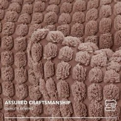 MERéTéET Lot De 2 Housse De Coussin, Pour Canapé, Chambre, Lit, Chaise Et Décoration De Particules, Sans Noyau D'oreiller, Design Moderne Et élégant, 45x45CM, Marron, 2Pièces -France Coussin et housse de coussin Soldes Boutique 65789589 3