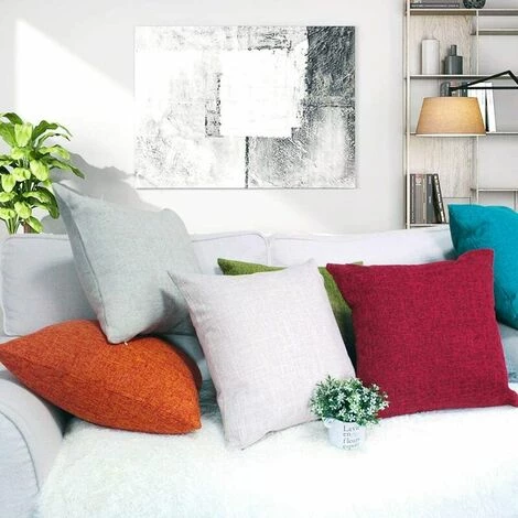MERéTéET Housses De Coussin Coton Lin En Couleur Unie Throw Pillow Case Chambre Salon Sofa Décoration De Maison Carré Taie D'oreiller Invisible Fermeture à Glissière Bourgogne 35X50CM 4 MERéTéET Housses De Coussin Coton Lin En Couleur Unie Throw Pillow Case Chambre Salon Sofa Décoration De Maison Carré Taie D'oreiller Invisible Fermeture à Glissière Bourgogne 35X50CM – Image 4