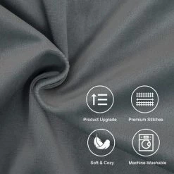 MERéTéET Lot De 2 Housses De Coussin Decoration Chambre Doux Carré En Velours Couleur Unie Housses De Canapé Avec Les Ballons Moderne Pour Salon, 45x45cm, Gris 7 MERéTéET Lot De 2 Housses De Coussin Decoration Chambre Doux Carré En Velours Couleur Unie Housses De Canapé Avec Les Ballons Moderne Pour Salon, 45x45cm, Gris -France Coussin et housse de coussin Soldes Boutique 65789987 3