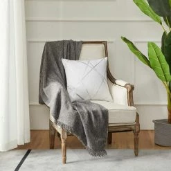 MERéTéET Housses De Coussin En Velours Housses D'oreiller Carrées Décoratives Pour Canapé Chambre Salon 40x40 CM Lot De 2 Blanc -France Coussin et housse de coussin Soldes Boutique 65790078 3