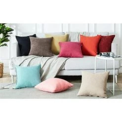 MERéTéET Lot De 2 Housse De Coussin 40x60cm Décoratif Canapé En Chenille Housses Coussin Decoration Chambre Carré Couleur Uni Pour Chaise,Voiture,Bureau, Noir 8 MERéTéET Lot De 2 Housse De Coussin 40x60cm Décoratif Canapé En Chenille Housses Coussin Decoration Chambre Carré Couleur Uni Pour Chaise,Voiture,Bureau, Noir -France Coussin et housse de coussin Soldes Boutique 65790127 4