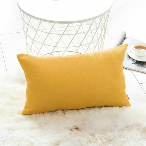 MERéTéET Taie D'oreiller 40x60 Lot De 2 Housse Coussin Jaune Moutarde En Chenille Doux Decoration Chmabre Ado Maison Salon De Coussin Canapé Lit Fauteuil De Bureau Scandinave Voiture De Couleur Uni 2 MERéTéET Taie D'oreiller 40x60 Lot De 2 Housse Coussin Jaune Moutarde En Chenille Doux Decoration Chmabre Ado Maison Salon De Coussin Canapé Lit Fauteuil De Bureau Scandinave Voiture De Couleur Uni – Image 2