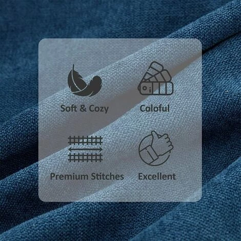 MERéTéET Lot De 1 Housse De Coussin 80x80cm Décoratif Canapé En Chenille Housses Coussin Decoration Chambre Carré Couleur Uni Pour Chaise,Voiture,Bureau, Marine 2 MERéTéET Lot De 1 Housse De Coussin 80x80cm Décoratif Canapé En Chenille Housses Coussin Decoration Chambre Carré Couleur Uni Pour Chaise,Voiture,Bureau, Marine – Image 2