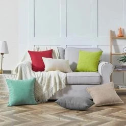 MERéTéET Taie Oreiller 40x80 Lot De 2 Beige Decoration Chambre Ado Bebe Enfant Pour Coussins Canape Lit Décoratif Housse Coussin Rectangulaire Double Face Uni En Chenille Doux Avec Fermeture Eclair 9 MERéTéET Taie Oreiller 40x80 Lot De 2 Beige Decoration Chambre Ado Bebe Enfant Pour Coussins Canape Lit Décoratif Housse Coussin Rectangulaire Double Face Uni En Chenille Doux Avec Fermeture Eclair -France Coussin et housse de coussin Soldes Boutique 65790233 5