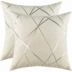 MERéTéET Luxe Velours Coussin Couvre Cas, Housse De Coussin De Confortable D'Accent, Le Meilleur Carré Décoratif Couvre D'Oreiller Sofa De Divan De Lit De Canapé 22x22 Pouces 55x55CM Ensemble De Deux