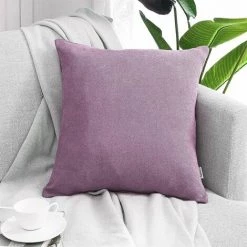 MERéTéET Lot De 2 Housse De Coussin 60x60cm Décoratif Canapé En Chenille Housses Coussin Decoration Chambre Carré Couleur Uni Pour Chaise,Voiture,Bureau, Violet 9 MERéTéET Lot De 2 Housse De Coussin 60x60cm Décoratif Canapé En Chenille Housses Coussin Decoration Chambre Carré Couleur Uni Pour Chaise,Voiture,Bureau, Violet -France Coussin et housse de coussin Soldes Boutique 65790531 5