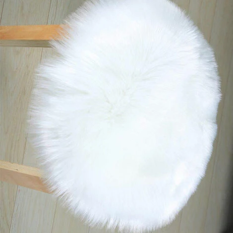 LUCKY-88 Coussin En Laine Coussin De Chaise Rond Mignon Coussin En Peluche épaissi Coussin De Chaise De Bureau Blanc Laiteux Blanc Naturel Diamètre 40cm Pure Laine 3 LUCKY-88 Coussin En Laine Coussin De Chaise Rond Mignon Coussin En Peluche épaissi Coussin De Chaise De Bureau Blanc Laiteux Blanc Naturel Diamètre 40cm Pure Laine – Image 3
