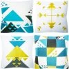 YIENJAOY Lot De 4 Housses De Coussin 45 X 45 Cm - En Polyester - Décoration Pour Chambre à Coucher - Vert