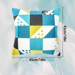 YIENJAOY Lot De 4 Housses De Coussin 45 X 45 Cm - En Polyester - Décoration Pour Chambre à Coucher - Vert -France Coussin et housse de coussin Soldes Boutique 65809514 3