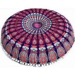YIENJAOY Accessoire Housse De Coussin Géométrique 80x80cm Taie D'oreiller Ronde Mandala Coussins De Sol Housse De Coussin Bohème Méditation Housse De Coussin Pouf Fait à La Main (Coussin Non Inclus)C 7 YIENJAOY Accessoire Housse De Coussin Géométrique 80x80cm Taie D'oreiller Ronde Mandala Coussins De Sol Housse De Coussin Bohème Méditation Housse De Coussin Pouf Fait à La Main (Coussin Non Inclus)C -France Coussin et housse de coussin Soldes Boutique 65809572 4