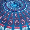 YIENJAOY Accessoire Housse De Coussin Géométrique 80x80cm Taie D'oreiller Ronde Mandala Coussins De Sol Housse De Coussin Bohème Méditation Housse De Coussin Pouf Fait à La Main (Coussin Non Inclus)B