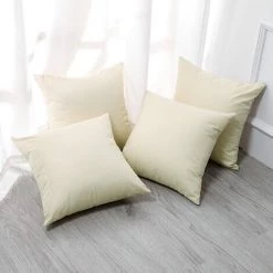 YIENJAOY Housse De Coussin Géométrie Plante Tropicale Flamingo Taie D'oreiller Pour Canapé Maison Salon Chambre Décoration D'intérieur,45x45cm,Ensemble De 4 Pièces(Beige A) -France Coussin et housse de coussin Soldes Boutique 65809971 5