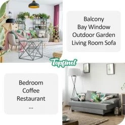 YIENJAOY Housse De Coussin 45x45 Cm Salon De Jardin Extérieur Lot De 4 Oreillers Décoratif En Lin Naturel Durable Imprimé Fleur Et Plante Et Flamant Rose Jungle Tropical Pour Patio Canapé Deco Printemps Eté -France Coussin et housse de coussin Soldes Boutique 65810011 4