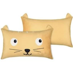 LOVELY CASA Coussin 30x50 Cm Lucas Moutarde - Jaune -France Coussin et housse de coussin Soldes Boutique 65866531 4