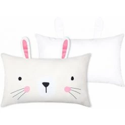 LOVELY CASA Coussin 30x50 Cm Mélina écru - Blanc -France Coussin et housse de coussin Soldes Boutique 65866533 4