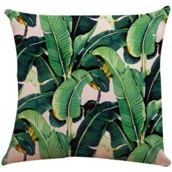 AIDUCHO Housse De Coussin 45 X 45 Cm Fleurs, Oiseaux, Animaux Et Plantes Motif Taie D'oreiller Pour Canapé Maison Salon Chambre Décoration 6 Pièces (Plantes Tropicales 6) -France Coussin et housse de coussin Soldes Boutique 65883847 3