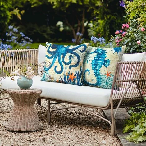 AIDUCHO Housse De Coussin 45 X 45 Cm Fleurs, Oiseaux, Animaux Et Plantes Motif Taie D'oreiller Imperméable Pour Canapé Maison Salon Chambre Décoration 4 Pièces (Créatures Marines) 2 AIDUCHO Housse De Coussin 45 X 45 Cm Fleurs, Oiseaux, Animaux Et Plantes Motif Taie D'oreiller Imperméable Pour Canapé Maison Salon Chambre Décoration 4 Pièces (Créatures Marines) – Image 2