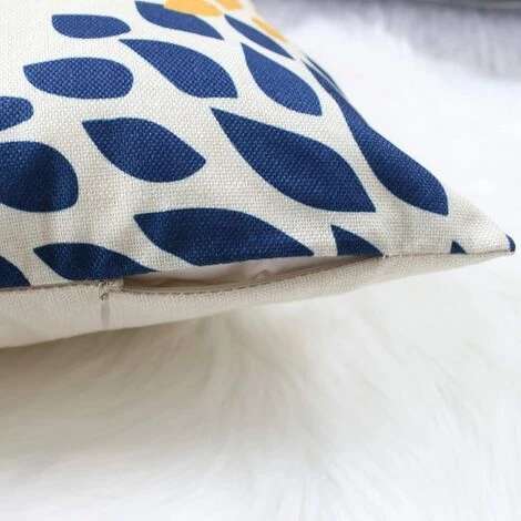 LLOVE Housse De Coussin Décorative 45x45 Lot De 4 Fleurs Colorées Oiseau, Housses De Coussin Lin Pour Salon De Jardin Canapé Coussin Décoratif Salon Chambre, Housse De Coussin Moderne Jardin Extérieur Coussin Canapé Coussin Canapé Coussin 4 LLOVE Housse De Coussin Décorative 45x45 Lot De 4 Fleurs Colorées Oiseau, Housses De Coussin Lin Pour Salon De Jardin Canapé Coussin Décoratif Salon Chambre, Housse De Coussin Moderne Jardin Extérieur Coussin Canapé Coussin Canapé Coussin – Image 4