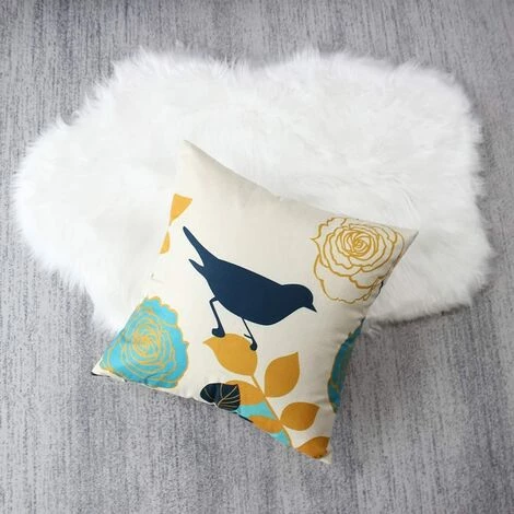 LLOVE Housse De Coussin Décorative 45x45 Lot De 4 Fleurs Colorées Oiseau, Housses De Coussin Lin Pour Salon De Jardin Canapé Coussin Décoratif Salon Chambre, Housse De Coussin Moderne Jardin Extérieur Coussin Canapé Coussin Canapé Coussin 5 LLOVE Housse De Coussin Décorative 45x45 Lot De 4 Fleurs Colorées Oiseau, Housses De Coussin Lin Pour Salon De Jardin Canapé Coussin Décoratif Salon Chambre, Housse De Coussin Moderne Jardin Extérieur Coussin Canapé Coussin Canapé Coussin – Image 5