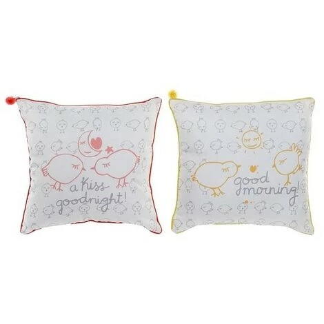 BRICOMARTEAU Coussin DKD Home Decor 8424001663385 Orange Polyester Jaune Enfant (2 Unités) 1 BRICOMARTEAU Coussin DKD Home Decor 8424001663385 Orange Polyester Jaune Enfant (2 Unités)