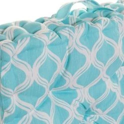 BRICOMARTEAU Coussin DKD Home Decor 8424001666539 Océan Polyester Aluminium Celeste Bleu Ciel Arabe (43 X 43 X 7 Cm) -France Coussin et housse de coussin Soldes Boutique 65923574 3