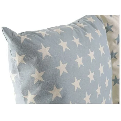 BRICOMARTEAU Coussin DKD Home Decor S3013347 Bleu Polyester Coton Aluminium Blanc (60 X 10 X 60 Cm) (2 Unités) 3 BRICOMARTEAU Coussin DKD Home Decor S3013347 Bleu Polyester Coton Aluminium Blanc (60 X 10 X 60 Cm) (2 Unités) – Image 3