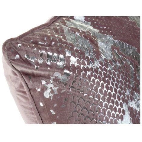 BRICOMARTEAU Coussin DKD Home Decor Beige Lila Polyester Aluminium Moderne (2 Unités) 4 BRICOMARTEAU Coussin DKD Home Decor Beige Lila Polyester Aluminium Moderne (2 Unités) – Image 4