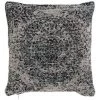 BRICOMARTEAU Coussin DKD Home Decor 8424001777983 Noir Polyester Coton Aluminium Bleu Ciel Gris Clair Arabe (45 X 12 X 45 Cm)