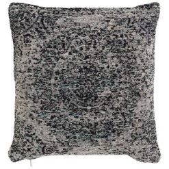 BRICOMARTEAU Coussin DKD Home Decor 8424001777983 Noir Polyester Coton Aluminium Bleu Ciel Gris Clair Arabe (45 X 12 X 45 Cm)