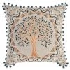 BRICOMARTEAU Coussin DKD Home Decor Arbre Polyester Coton Aluminium Multicouleur (40 X 15 X 40 Cm)