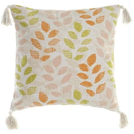BRICOMARTEAU Coussin DKD Home Decor Beige Polyester Coton Aluminium Multicouleur Feuille D'une Plante (45 X 10 X 45 Cm) 1 BRICOMARTEAU Coussin DKD Home Decor Beige Polyester Coton Aluminium Multicouleur Feuille D'une Plante (45 X 10 X 45 Cm)