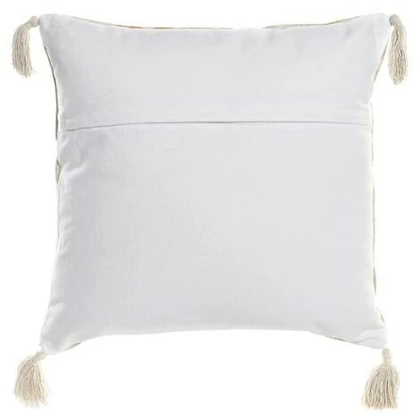 BRICOMARTEAU Coussin DKD Home Decor Beige Polyester Coton Aluminium Multicouleur Feuille D'une Plante (45 X 10 X 45 Cm) 3 BRICOMARTEAU Coussin DKD Home Decor Beige Polyester Coton Aluminium Multicouleur Feuille D'une Plante (45 X 10 X 45 Cm) – Image 3