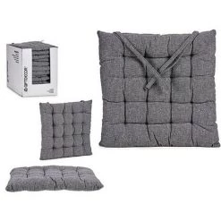BRICOMARTEAU Coussin De Chaise Gris Foncé (40 X 6 X 40 Cm)