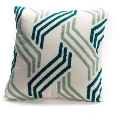 Amadeus - Coussin Bandes Trio 40x40 Cm - Bleu