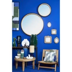 Amadeus - Coussin Bandes Trio 40x40 Cm - Bleu -France Coussin et housse de coussin Soldes Boutique 65951497 3